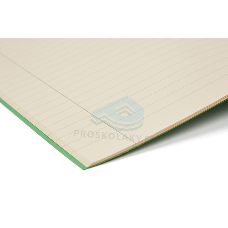 Sešity A4 s barevnými stránkami - linkovaný